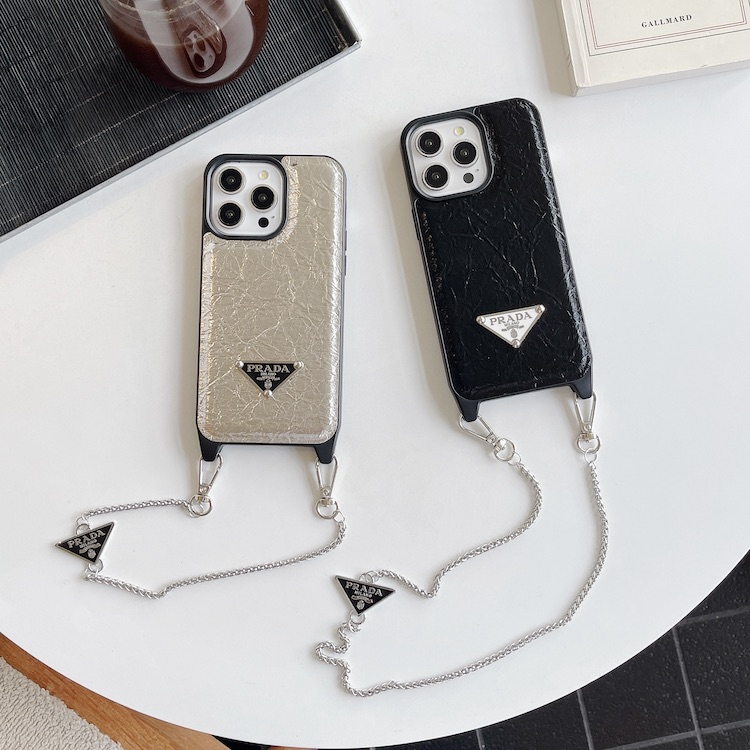【CJ15】PRADA ❤️ ファッション ❤️ ストラップ ❤️ 高級品 ❤️ スマホケース ❤️ iPhoneケース